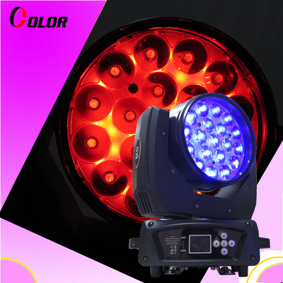 19X15W RGBW4合1 LED 调焦摇头染色灯