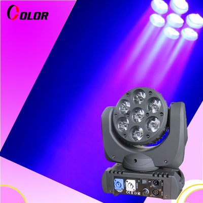 7颗12W RGBW4合一LED 迷你光束摇头染色灯