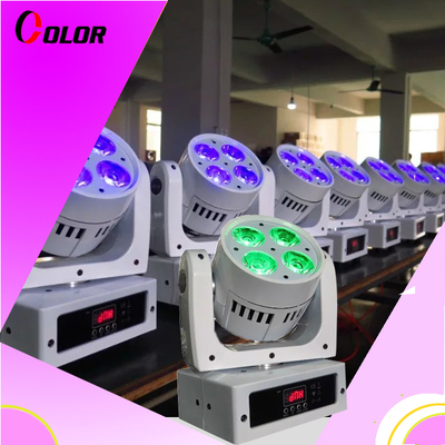 迷你酒吧染色灯4x10w RGBW 4合1 LED摇头灯